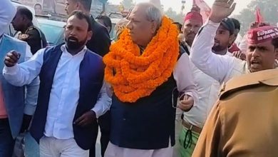 Photo of बस्ती कार्यक्रम में पहुंचते समय रास्ते में कार्यकर्ताओं ने किया स्वागत…